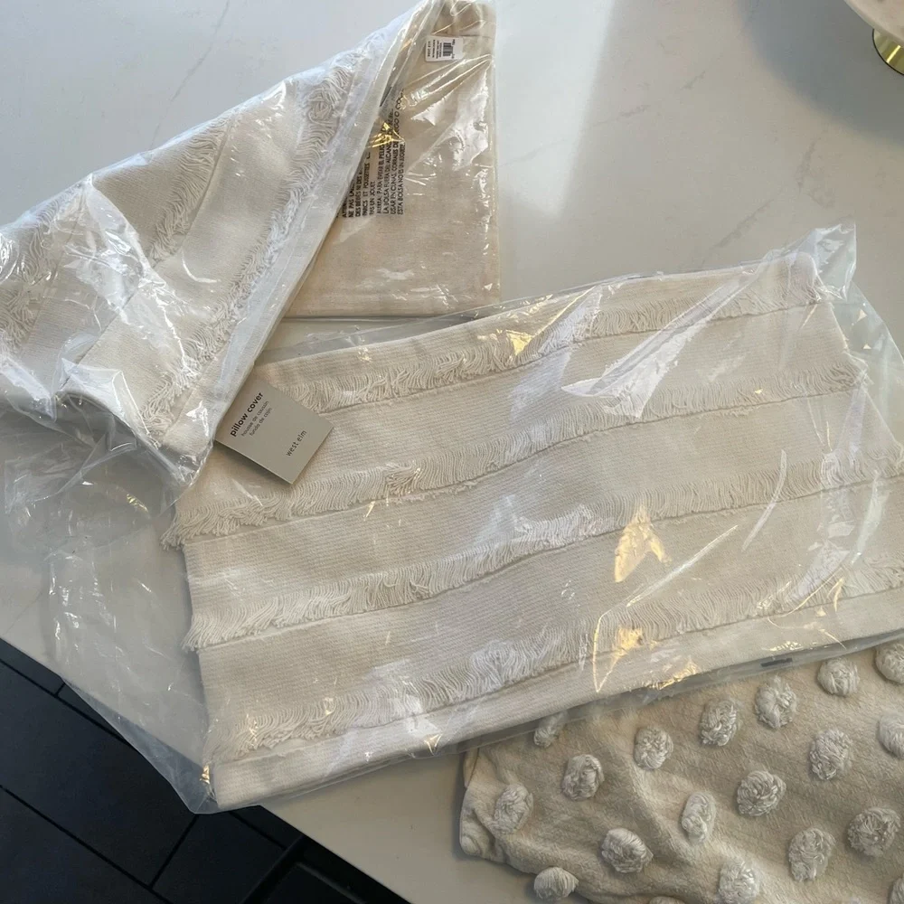 West Elm Textured Pillow Covers